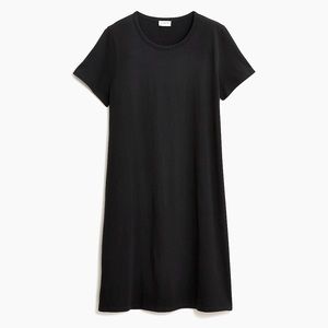 J. Crew Black Short Sleeve T-Shirt Dress